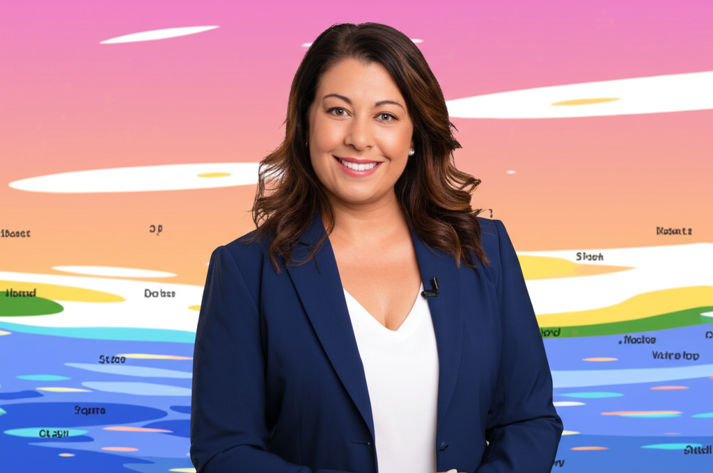 Meteorologist with technology